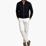 Men's Jacket with Zipper and Quilted Surface - Image 4
