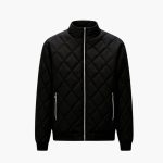 Men's Jacket with Zipper and Quilted Surface - Image 2