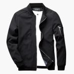 Men's Jacket with Zipper and Two Side Pockets - Image 2