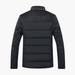 Men's Jacket with Stand-Up Collar and Quilting - Image 4