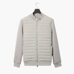 Men's Quilted Jacket with Stand-Up Collar and Zipper - Image 2