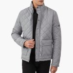 Men's Jacket with Quilting and Snap Button Closure - Image 2