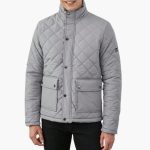 Men's Jacket with Quilting and Snap Button Closure - Image 3