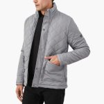 Men's Jacket with Quilting and Snap Button Closure - Image 4