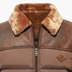 Men's Jacket with Quilting and Faux Fur Collar - Image 5