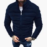 Men's Jacket with Quilting and Zipper - Image 2