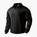 Men's Sweater with Zip Collar - Image 4