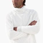 Men's Pullover with Roll Neck and Ribbed Structure - Image 3