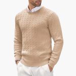 Men's Sweater with Round Neck