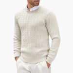 Men's Sweater with Round Neck - Image 6