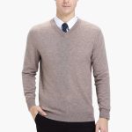 Men's Sweater with V-Neck and Long Sleeves - Image 11