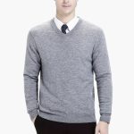 Men's Sweater with V-Neck and Long Sleeves - Image 9