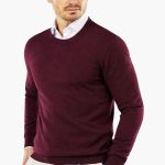 Men's Sweater with V-Neck and Long Sleeves - Image 12