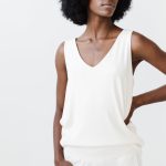 Women??s Bamboo Rib-Knit V-Neck Lounge Tank - Last Chance - Image 4