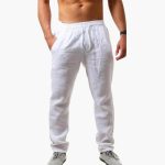 Men's Jogging Pants with Drawstring Waist and Side Pockets - Image 2