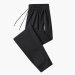 Men's Jogging Pants with Drawstring Waist and Zipper Pockets - Image 2