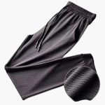 Men's Jogging Pants with Drawstring Waist and Zipper Pockets - Image 5