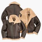 Men’s Aviator Jacket with Wide Collar - Image 4