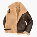 Men’s Aviator Jacket with Wide Collar - Image 2