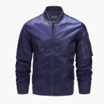Men’s Bomber Jacket with Zip Closure - Image 8