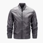 Men’s Bomber Jacket with Zip Closure - Image 7