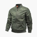 Men’s Bomber Jacket with Zip Closure - Image 2