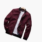 Men’s Bomber Jacket with Zip Front and Ribbed Hem - Image 11
