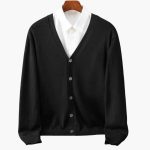 Men’s Cardigan with V-Neck and Button Closure - Image 5
