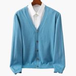 Men’s Cardigan with V-Neck and Button Closure - Image 3