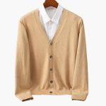 Men’s Cardigan with V-Neck and Button Closure - Image 2