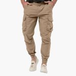 Men’s Cargo Joggers with Elastic Hem and Side Pockets - Image 4