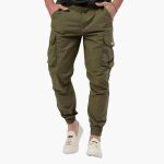 Men’s Cargo Joggers with Elastic Hem and Side Pockets - Image 3