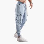 Men’s Cargo Joggers with Elastic Waistband and Side Flap Pockets - Image 3