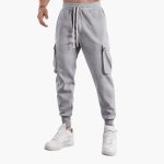Men’s Cargo Joggers with Elastic Waistband and Side Flap Pockets - Image 5