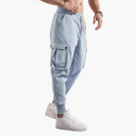 Men’s Cargo Joggers with Elastic Waistband and Side Pockets - Image 5