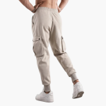Men’s Cargo Joggers with Elastic Waistband and Side Pockets - Image 3