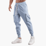 Men’s Cargo Joggers with Elastic Waistband and Side Pockets - Image 4