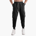Men’s Cargo Joggers with Elastic Waistband and Side Pockets - Image 7
