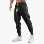 Men’s Cargo Joggers with Elastic Waistband and Side Pockets - Image 6