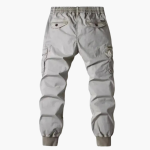 Men’s Cargo Trousers with Drawstring Waist and Flap Pockets - Image 3