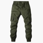 Men’s Cargo Trousers with Drawstring Waist and Flap Pockets - Image 5