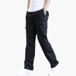 Men’s Cargo Trousers with Side Pockets and Straight Legs - Image 4