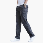 Men’s Cargo Trousers with Side Pockets and Straight Legs - Image 5