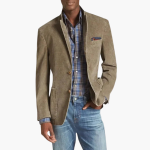 Men’s Corduroy Blazer with Notched Lapel - Image 2