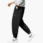 Men’s Corduroy Sweatpants with Adjustable Waist and Relaxed Fit - Image 7