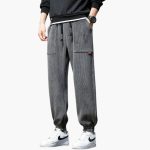 Men’s Corduroy Sweatpants with Adjustable Waist and Relaxed Fit - Image 6