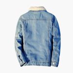 Men’s Denim Jacket with Sherpa Collar - Image 3