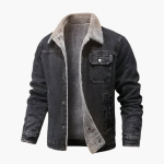 Men’s Fleece-Lined Denim Jacket - Image 2