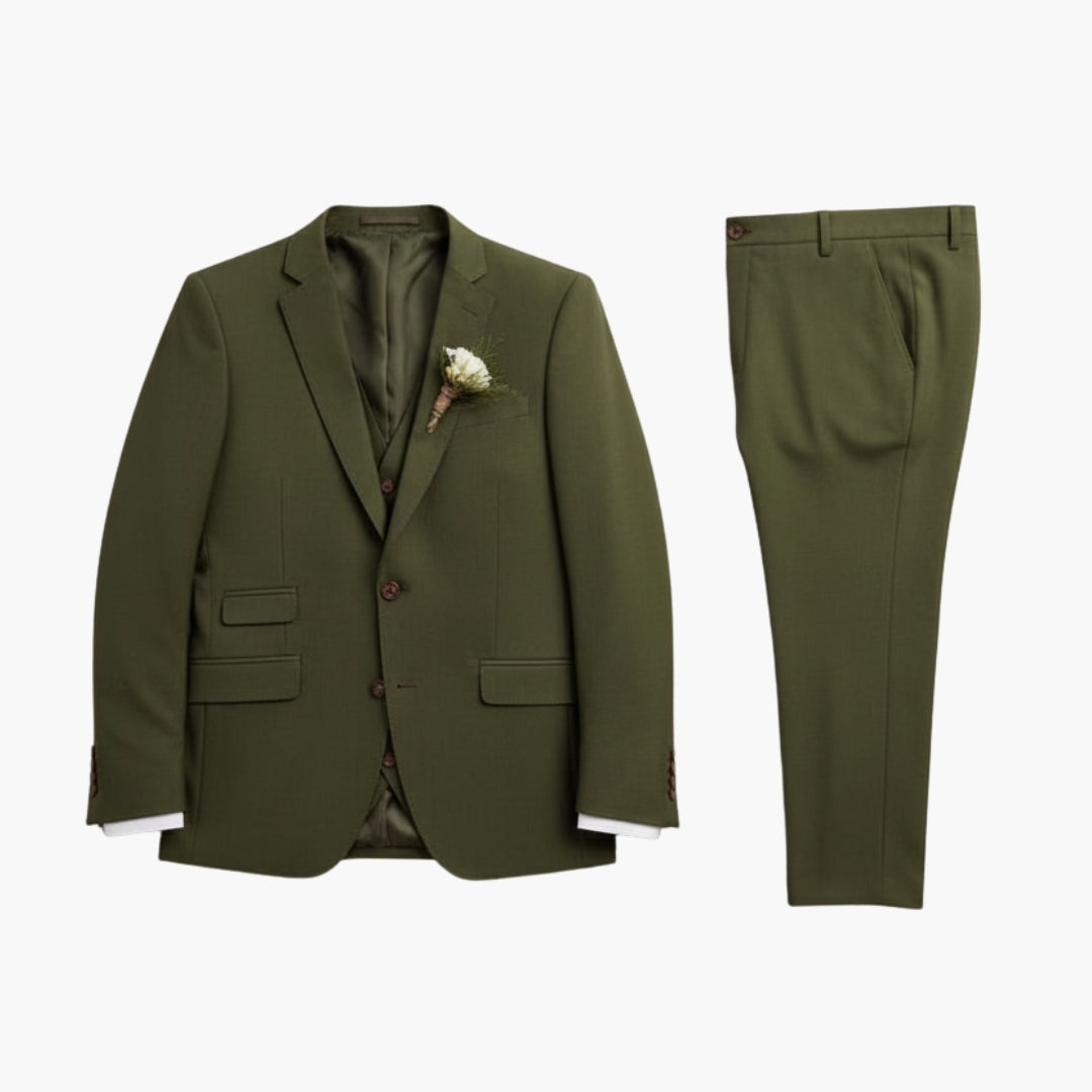 Men_sFormalSuitSetwithJacketandVest.jpg Men’s Formal Suit Set with Jacket and Vest - Image 1