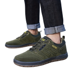Men's Hiking Shoes with Lace-Up Closure and Textured Sole - Image 7